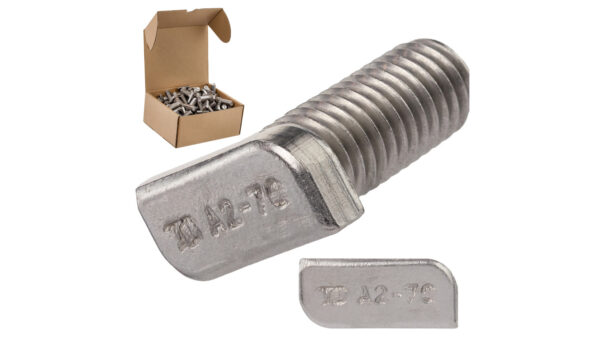 Śruba młotkowa M10x25mm teowa nierdzewna /opakowanie 100szt./