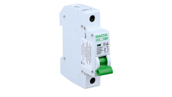 GACIA Wyłącznik nadprądowy SB6L B 1P 6A 6kA AC