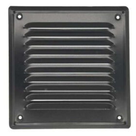 Kratka wentylacyjna metalowa z siatką 140x140mm czarna airRoxy 02-717 CZ