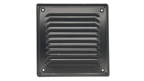 Kratka wentylacyjna metalowa z siatką 140x140mm czarna airRoxy 02-717 CZ