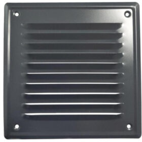 Kratka wentylacyjna metalowa z siatką 140x140mm grafitowa airRoxy 02-717 GR