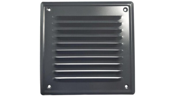 Kratka wentylacyjna metalowa z siatką 140x140mm grafitowa airRoxy 02-717 GR
