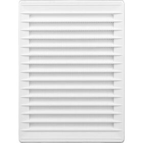 Kratka wentylacyjna z siatką 172x230mm z kanałem 140x210mm biała airRoxy 02-340