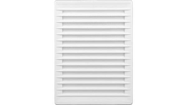 Kratka wentylacyjna z siatką 172x230mm z kanałem 140x210mm biała airRoxy 02-340