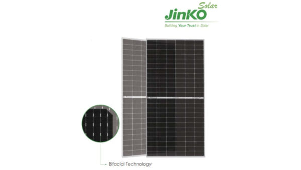 Moduł fotowoltaiczny panel PV 550Wp JINKO JKM550M-72HL4-BDVP Tiger Pro Bifacjal Dual Glass Srebrna Rama