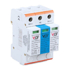 Ogranicznik przepięć PV 1000V DC 3P C Typ 2 20kA-40kA 4kV iskiernikowy GDT