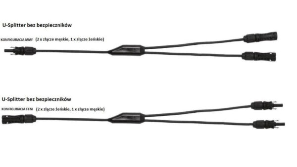 PV-HISkon U-splitter MMF - 2 stringi równolegle 1