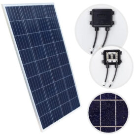 Panel solarny PV polikrystaliczny Bateria słoneczna 18V 180W turystyczna do kamperów + 2x przewód MC4 0