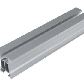 Profil aluminiowy bez ścianek bocznych z kanałem na śrubę teową i wpust - E-67-2220