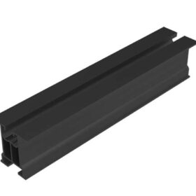 Profil aluminiowy bez ścianek bocznych z kanałem na śrubę teową i wpust - E-67-2220-CZ