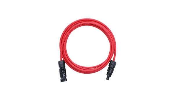 Przedłużka z złączami MC4- kabel solarny Keno 6mm2/czerwony/1m (PRZ-6MM-RED-1M)