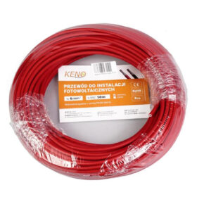 Przewod KENO 6mm2 czerwony opakowanie 50m KABEL-6MM-RED-50M
