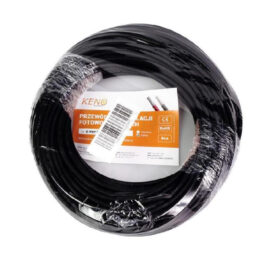 Przewód Keno 4mm2 czarny opakowanie 50m (KABEL-4MM-BLACK-50M)