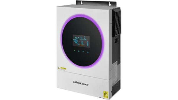 Qoltec Hybrydowy inwerter solarny Off-Grid 4kVA 4kW 120A MPPT LCD Wi-Fi BMS Sinus