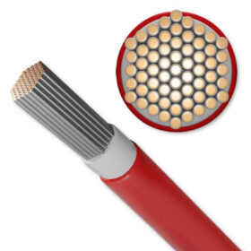 Qoltec Kabel solarny fotowoltaiczny 6mm 100m czerwony