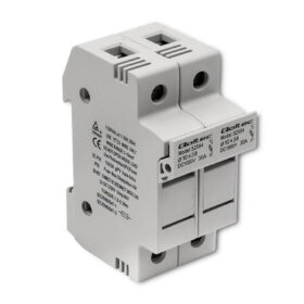 Qoltec Podstawa bezpiecznikowa + bezpiecznik DC 2P 1000V 30A 10x38 solar