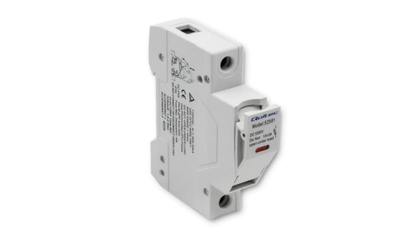 Qoltec Podstawa bezpiecznikowa z diodą + bezpiecznik DC 1P1000V 20A 10x38 solar