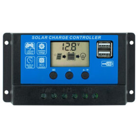 Regulator solarny Kontroler ładowania PWM 10A 12V/24V LCD 2xUSB VOLT