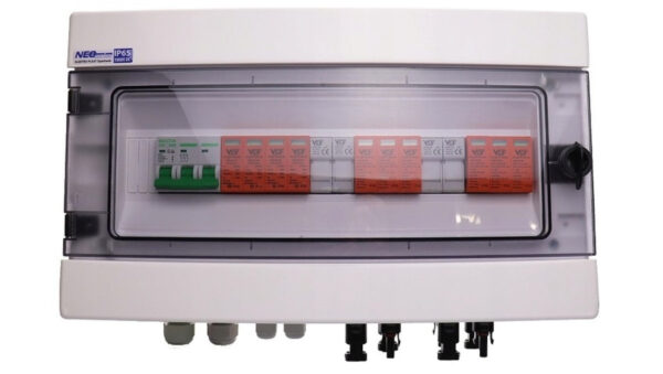 Rozdzielnica hermetyczna PV 1000V DC/AC 2 stringi + wkładki gPV