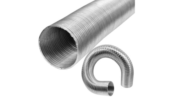 Rura aluminiowa spiro kanał wentylacyjny rozciągliwy Fi 100 długość do 3m