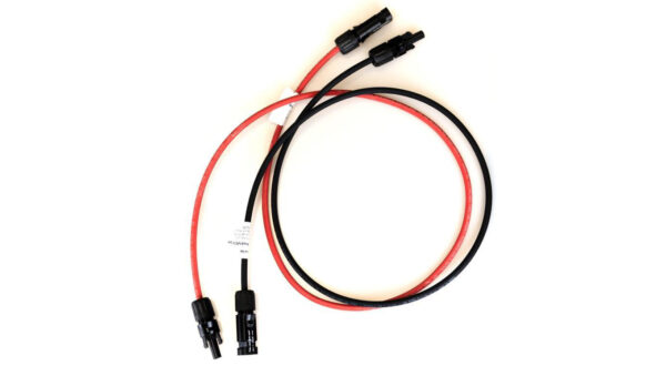 Set kabel fotowoltaiczny 4mm2 czerwony i czarny PV ze złączkami MC4 2x2m