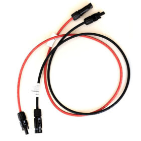 Set kabel fotowoltaiczny 4mm2 czerwony i czarny PV ze złączkami MC4 2x3m