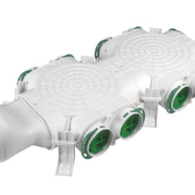 Skrzynka rozdzielcza rekuperacyjna boczna VCB160-10 fi160 - 10 x 75mm Awenta