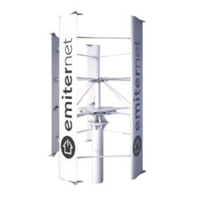 Turbina wiatrowa o mocy 9800W. System pracy On Grid/ Off Grid. Wymiary: średnica 4