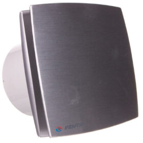 Wentylator łazienkowy fi 125 230V 16W 167m3/h 34dB z timerem szczotkowane aluminium 125LDATMET