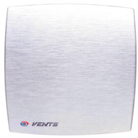 Wentylator osiowy fi 100 230V 14W 88m3/h 33dB timer i higrostat szczotkowane aluminium 100LDATHMET