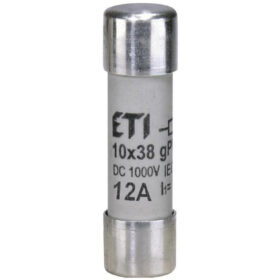 Wkladka bezpiecznikowa cylindryczna PV 10x38mm 12A gPV 1000V DC CH10 002625077