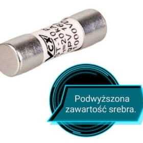 Wkładka bezpiecznikowa cylindryczna gPV 10x38 10A 1000V DC PRO SILVER / ST-10PV-10A-
