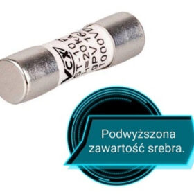Wkładka bezpiecznikowa cylindryczna topikowa gPV 10x38 12A DC SILVER - VCX