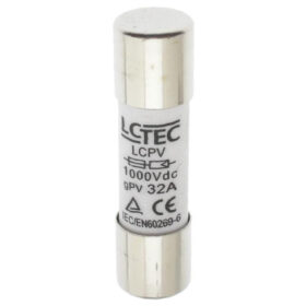Wkładka bezpiecznikowa topikowa cylindryczna rurkowa fotowoltaiczna 10x38 gPV 32A 1000V DC 9576