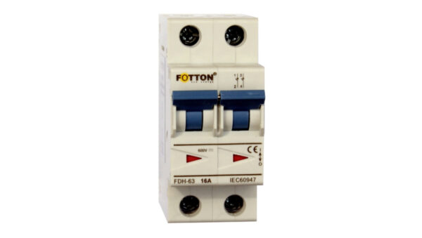 Wyłącznik nadprądowy 2P C 10A 6kA DC 600V DC FOTTON bezpiecznik