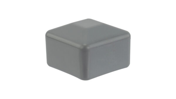 Zaślepka nasadka kwadratowa na szynę 40x40mm do profilu montażowego PV szara