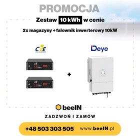Zestaw Falownik Deye 10k + 10 kW magazyn energii (2 x magazyn CFE 5100)