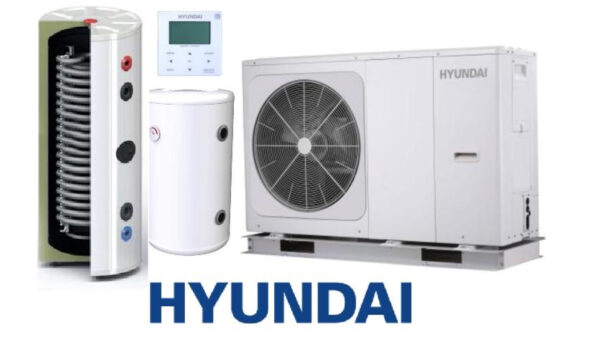 Zestaw Pompa Ciepła HYUNDAI Monoblok 10kW + Zbiornik buforowy SL 130L + SOLITANK Zasobnik stojący CWU 245L z wężownicą 3.83m2