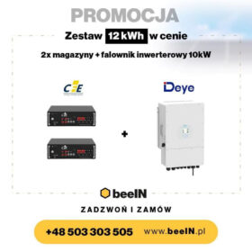 Zestaw do magazynowania energii: Deye 12 kW Hybryda + 2 x CFE 5100