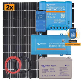 Zestaw na łódź motorową: panele słoneczne 2x175W