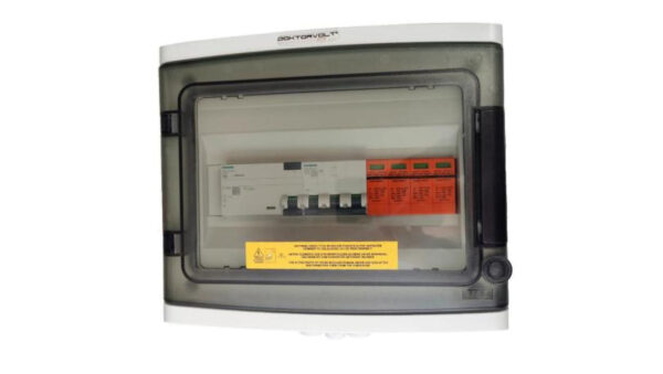 Doktorvolt Rozdzielnica PV Fotowoltaiczna Solarna AC SIEMENS 3F B10A 25A 300mA T2 0737 DV‑0737‑FOT