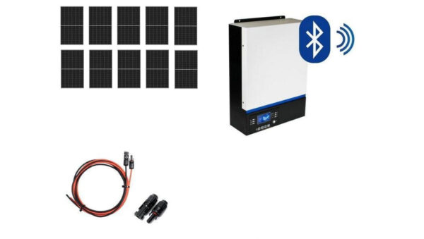 Hybrydowy zestaw solarny off‑grid ESB‑10kW‑48 MPPT 10xPV