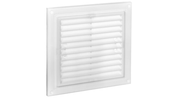 Kratka wentylacyjna nawiewno‑wywiewna 150x150mm z siatką biały WPZFTMV150X150WH