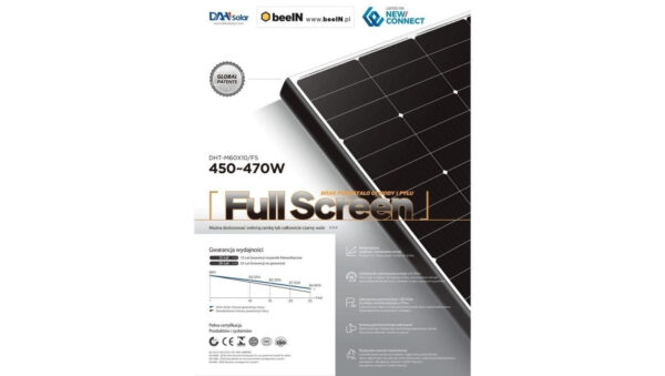 Moduł fotowoltaiczny 460Wp DAH Solar DHT‑M60X10/FS‑460W‑FULL SCREEN‑BF 1903x1134x30