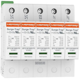 Ogranicznik przepięć 1+2 1000V DC do 2‑stringów 5‑pol. I Imp.: 5kA Styk pomocniczy 83120206