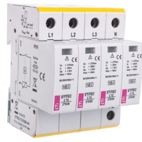 Ogranicznik przepięć typ T2 (C) ETITEC C T2 275/20 4+0 do instalacji mieszkaniowych TN‑S 002440395