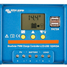 Regulator Ładowania BlueSolar PWM LCDiUSB 12/24V (5A) ‑ SCC010005050