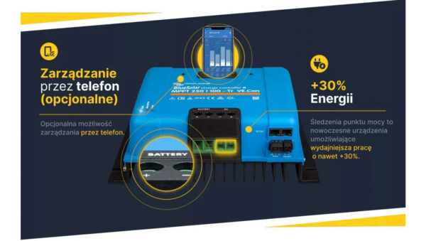 Regulator ładowania Blue 250V/100A‑Tr CAN