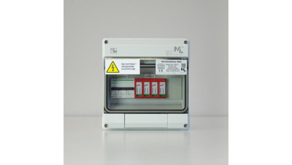 Rozdzielnica AC TYP32.1 ‑ RAC32.1/3F/B16A/T2/UV do 8kW ‑ K60N‑B16‑3 / IP65 / 1000V AC / 1500V DC / ZEW.