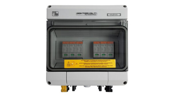 Rozdzielnica fotowoltaiczna solarna PV DC 1000V T1 T2 40kA 2‑stringowa IP65 Doktorvolt 4579